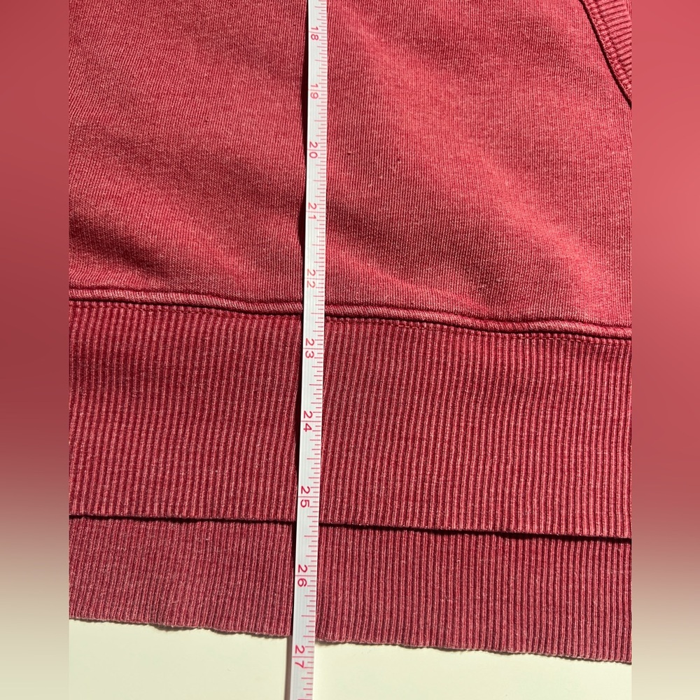 NWT SF 49ers Fanatics Women’s Hoodie 2XL Oversized Washed Red NFL V-Neck - Picture 11 of 11